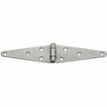 National 1.85 In. x 5 In. Galvanized Heavy-Duty Strap Hinge N128272